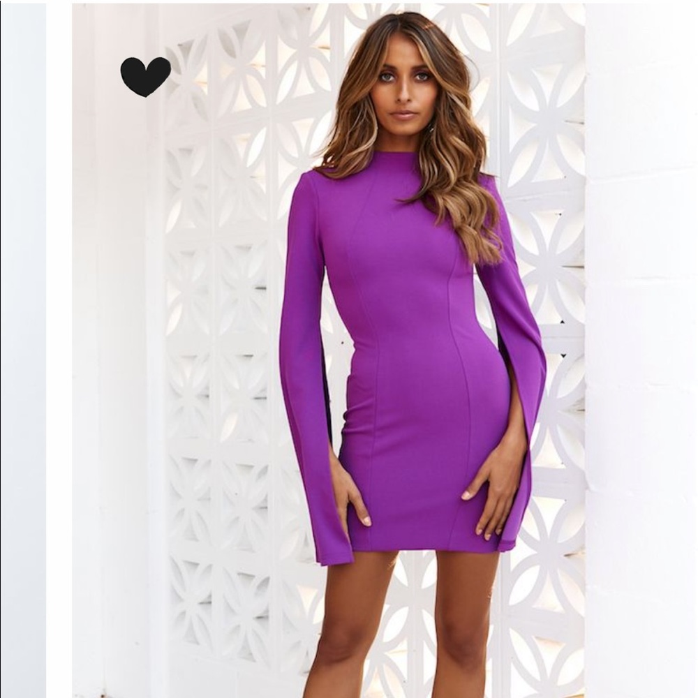 Purple mini dress